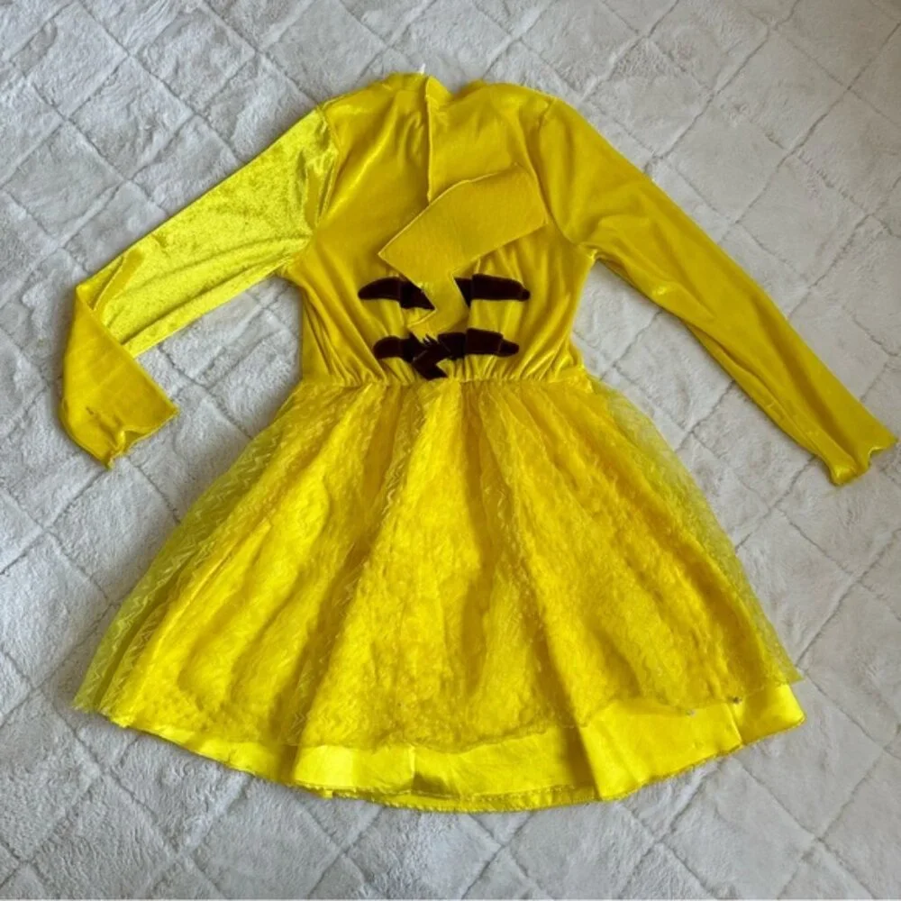 Pokemon | Girls Long Sleeve Pikachu Dress Costume | Size 8/10